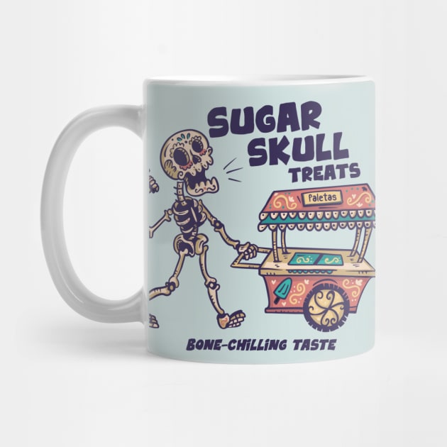 Sugar Skull Treats // Funny Day of the Dead Ice Cream Cart by SLAG_Creative